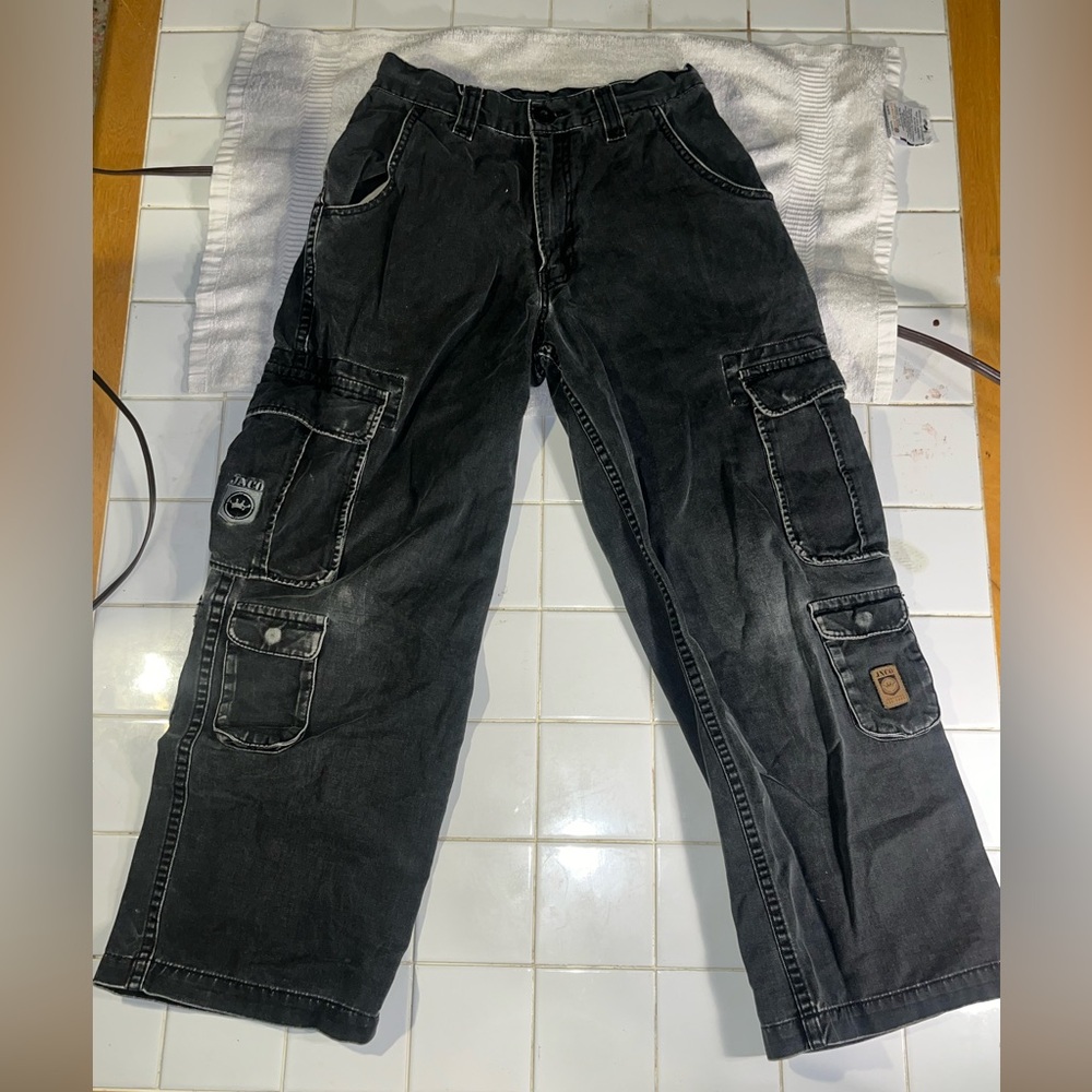 JNCO vintage RARE GRAIL Commando Army Twill Cargo Pants Boys size 14